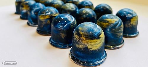 Miniatura 3 de CW12018 - Molde de caramelo de policarbonato con base con brida con 21 cavidades, cada una de 1.142 in de diámetro x 0.984 in de alto