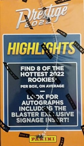 Miniatura 2 de 2022 Panini Prestige NFL Football Blaster Box (66 cards/bx) Look for Blaster Exclusive Diamond Parallel and Rookie Cards and Autos Superior Sports
