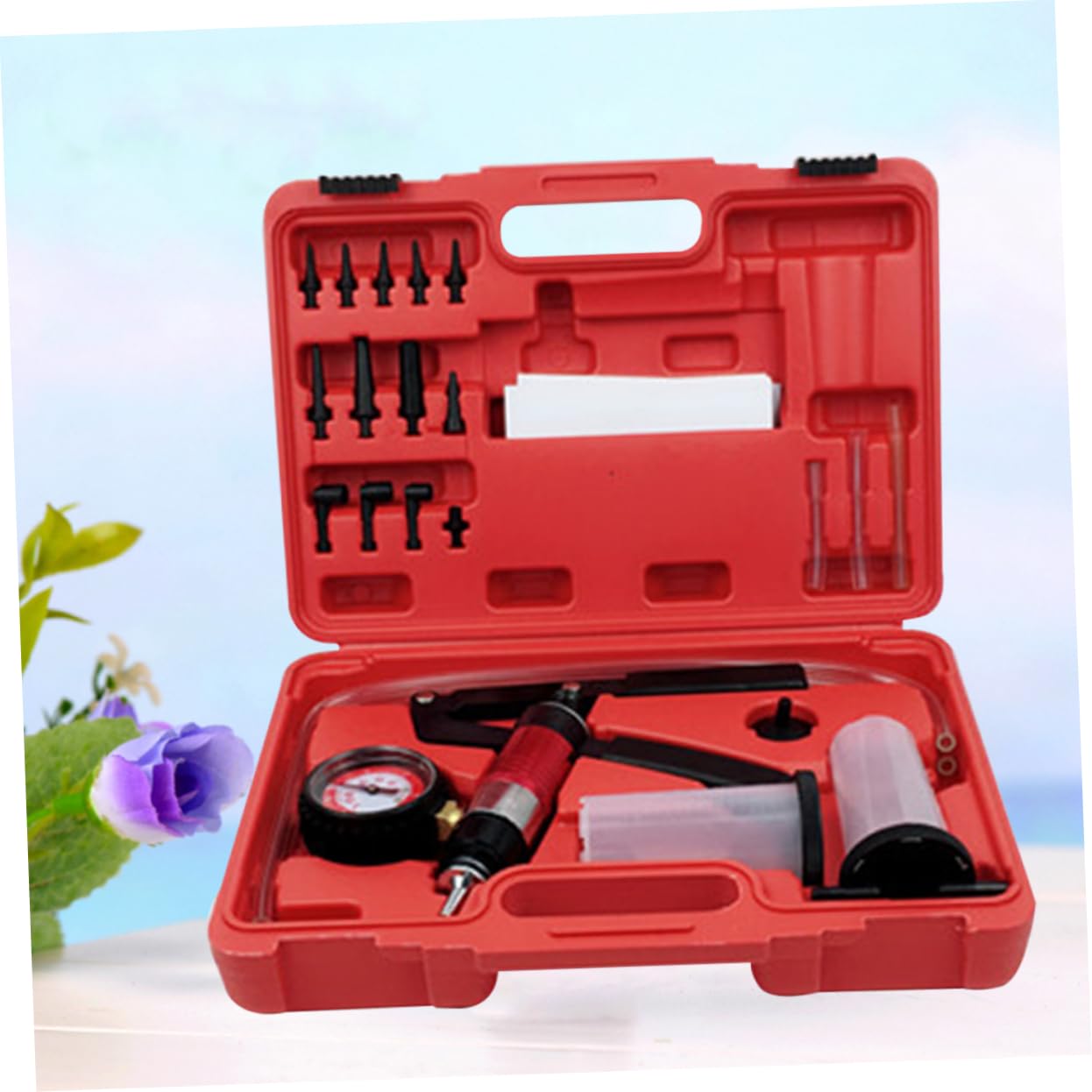 Gatuida Kit De Purga De Frenos Ferramentas De Vacío Manual Herramienta De Protección De Vapor Aspiradora Suite Mano