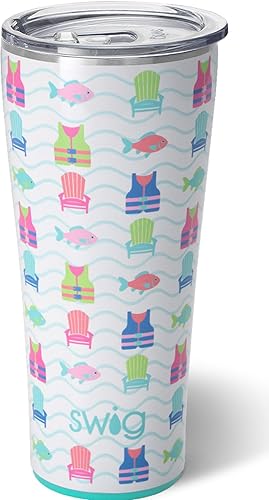 Vista 56 de Swig Life - Vaso aislado de 32 onzas, vaso de café de viaje con tapa, taza de café de viaje compatible con portavasos, de acero inoxidable con tapa