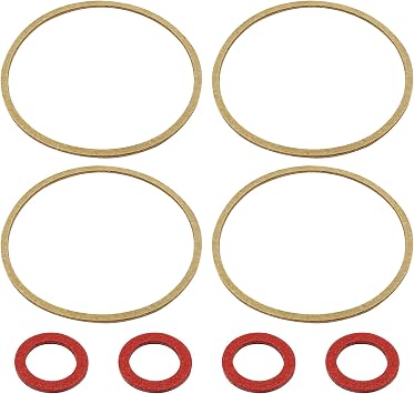 Carburetor Gasket, Carburetor Parts, OEM Part 16010-883-015, 4 Pcs Gasket Kit, Lawnmower Replacement Parts, Bowl Gaskets kit, Compatible with Honda Gcv160 Gcv190 G150 G200 G300
