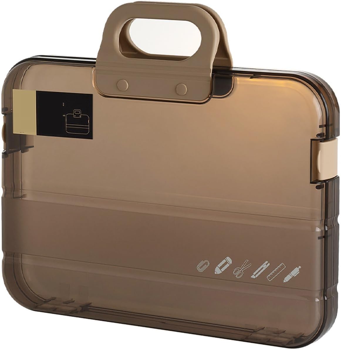 BRITUMS Transparent plastic file bag, large folder A4 data bag, test paper production inspection data storage bag