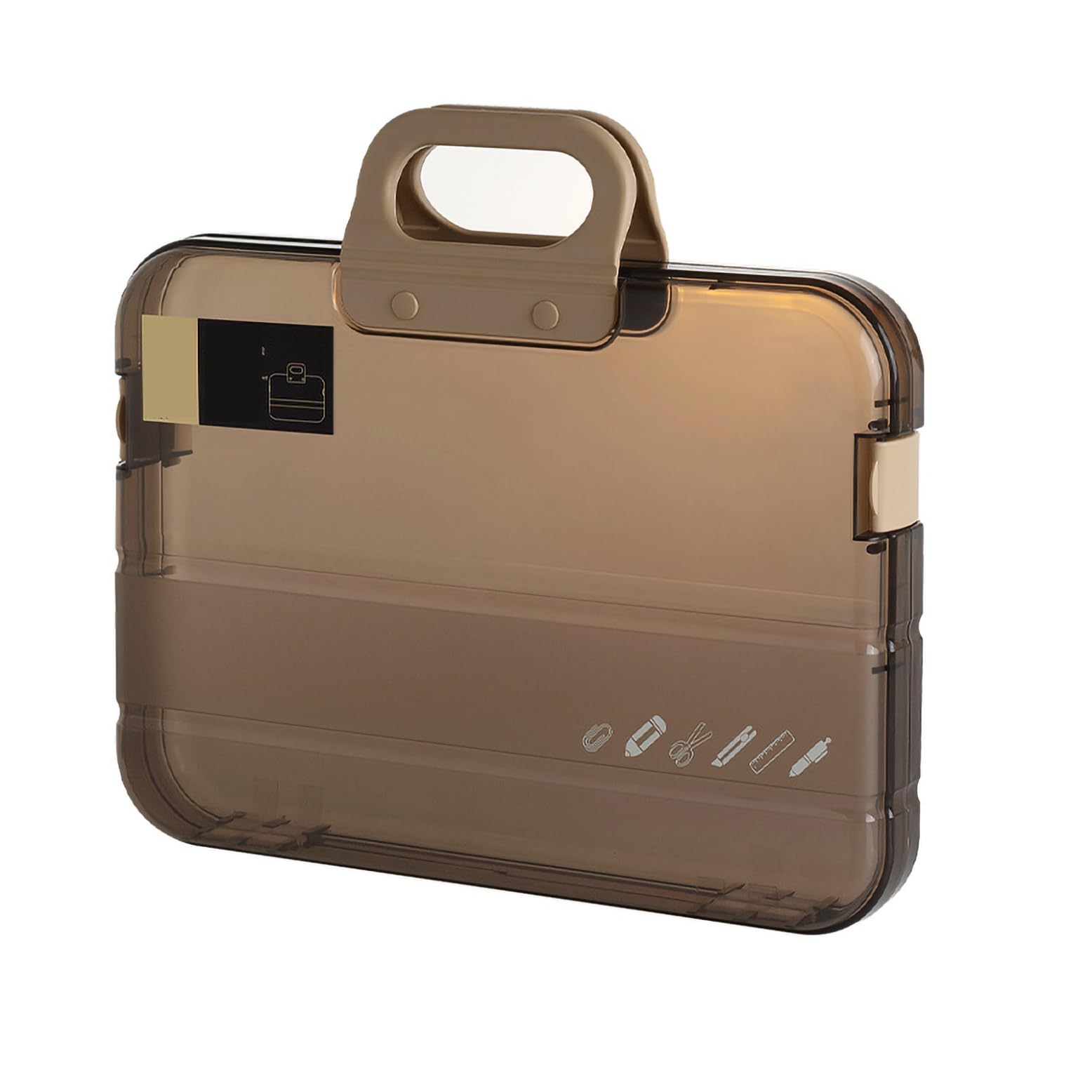 BRITUMS Transparent plastic file bag, large folder A4 data bag, test paper production inspection data storage bag