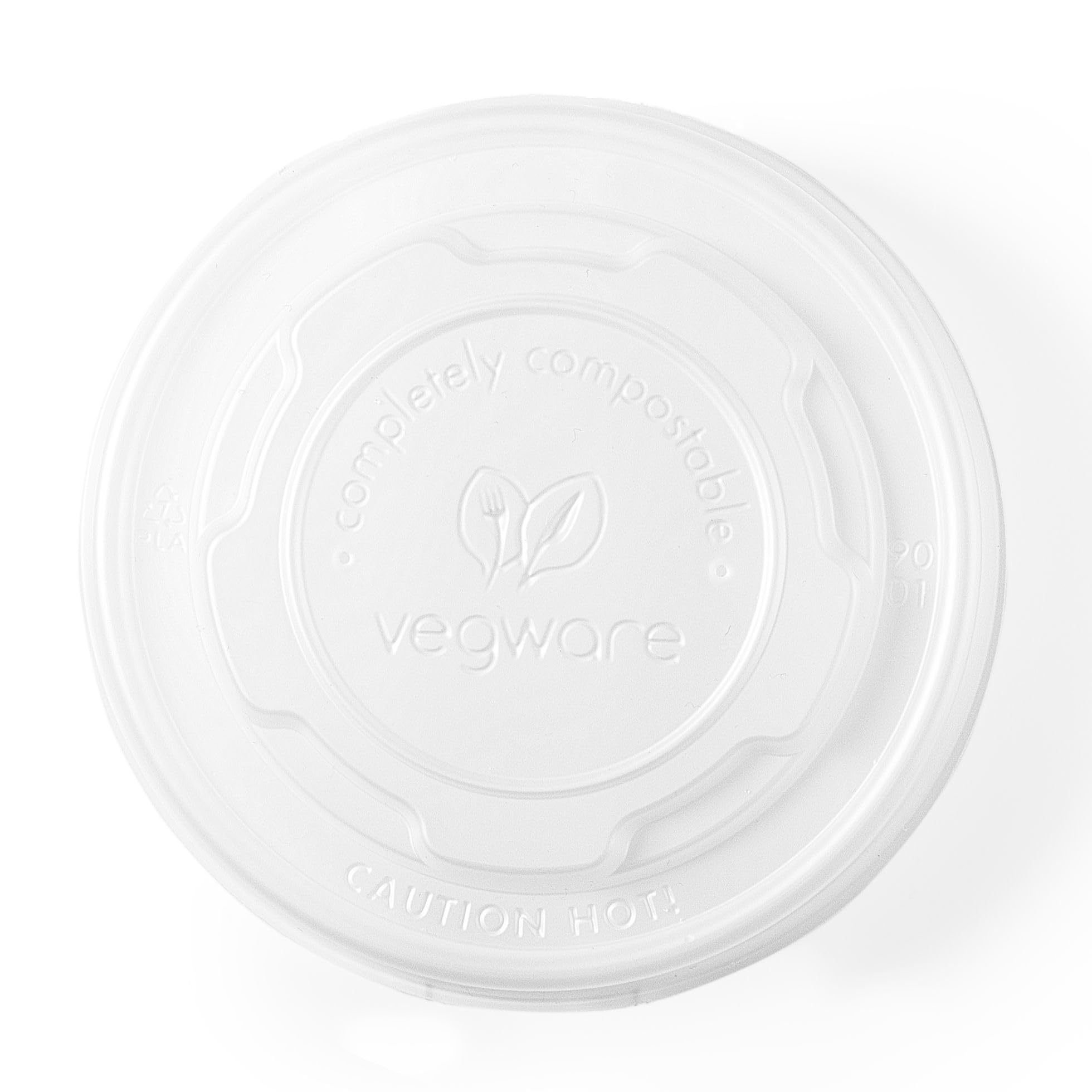 Vegware 6-10oz / White / Flat Lids Container Lids