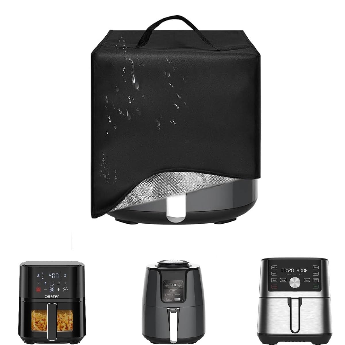 Air Fryer Dust Cover for Ninja AF101 4QT, Fits Instant Pot Vortex 6QT XL