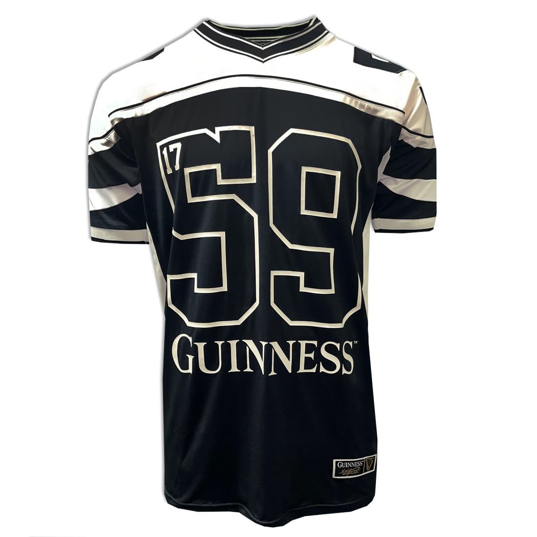 Guinness Black & Cream American Football Jersey, Medium