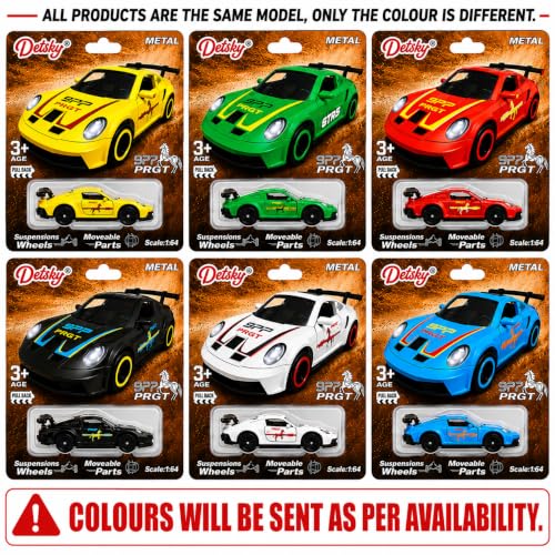 Image of Porsche 911 GT3 RS Die-Cast Metal Toy Car |1:64 Scale Collectible Model with Free Rolling Wheels | Realistic Sports Car Replica for Kids Age 3+ (Porsche 911 GT3 RS - 1:64 Scale Miniature Car)