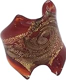 ANNEAU EN VERRE DE MURANO ANTIQUE MURRINA VENTIANA, Verre, rouge