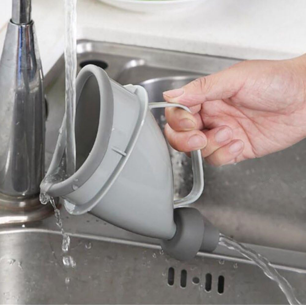 YUMSUM Female Male Urinal Portable Unisex Urination Device Reusable Travel Mobile Toliet Potty Funnel: Sports & Outdoors