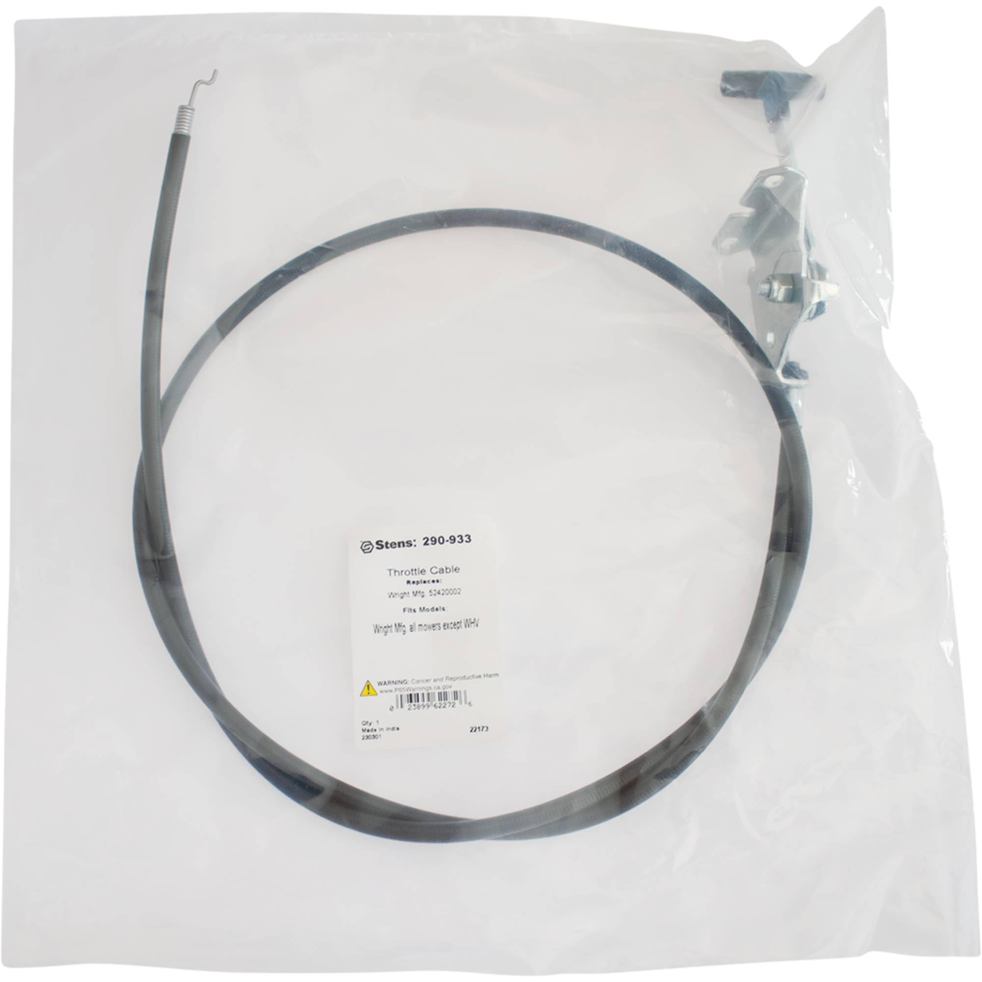 Amazon.com : Stens 290-933 Throttle Cable Compatible with