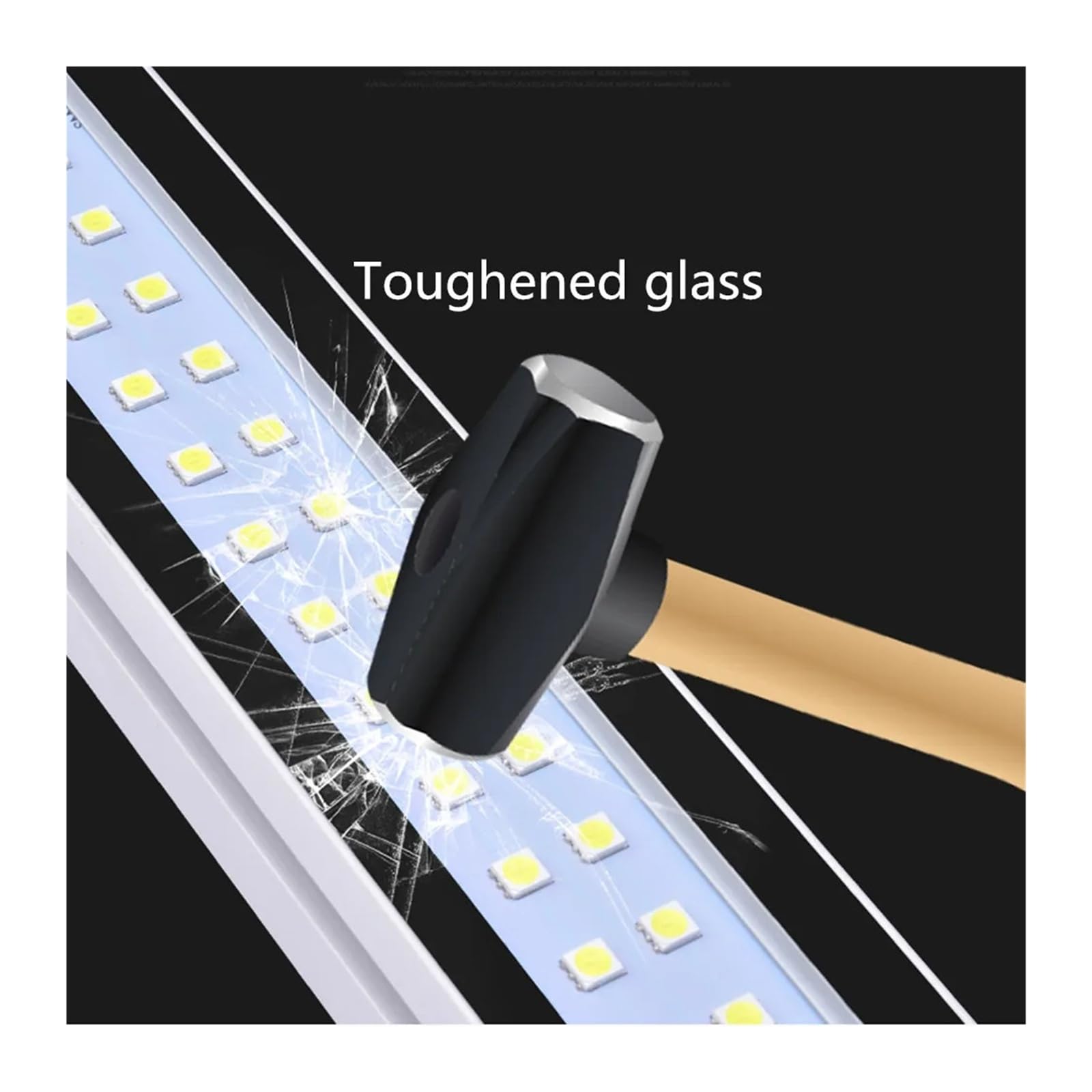 Lampa robocza LED do obrabiarek CNC, lampa taśmowa, stop aluminium, IP66, wodoodporna, olejoodporna Do obrabiarek(12W 400mm,110-230V)