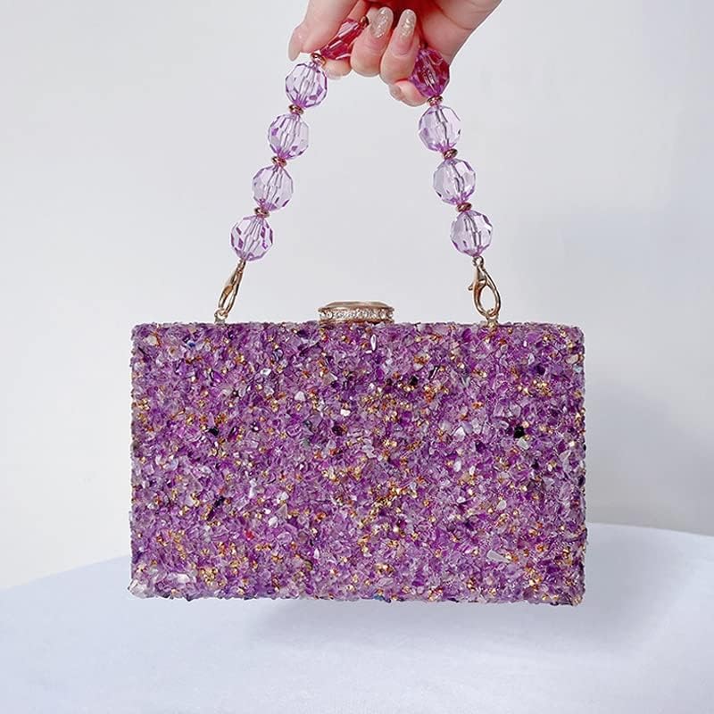 KLHDGFD アクリルパーティーバッグクリスタルハンドバッグフェミニンパーティー財布女性のホールドバッグ花嫁ブライドメイドウェディングドレスバッグ 6
