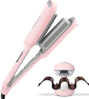 TYMO ROVY Welleneisen für haare, Lockenstab große Locken geeignet für Anfänger, Sofortiges Wellen, 32mm Ionen Keramik Hair Curler für Lange kurze Haare mit 4 Temperaturen LED-Anzeige, Anti-Verbrennung