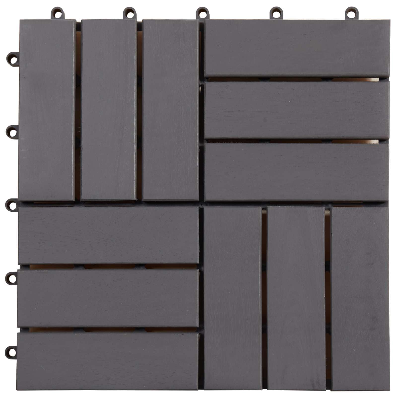 Genérico Tile de Decking 30 uds. Gris 30 x 30 cm Madera de Acacia,Casa y jardín,Productos del hogar,21.6 kg-3444848