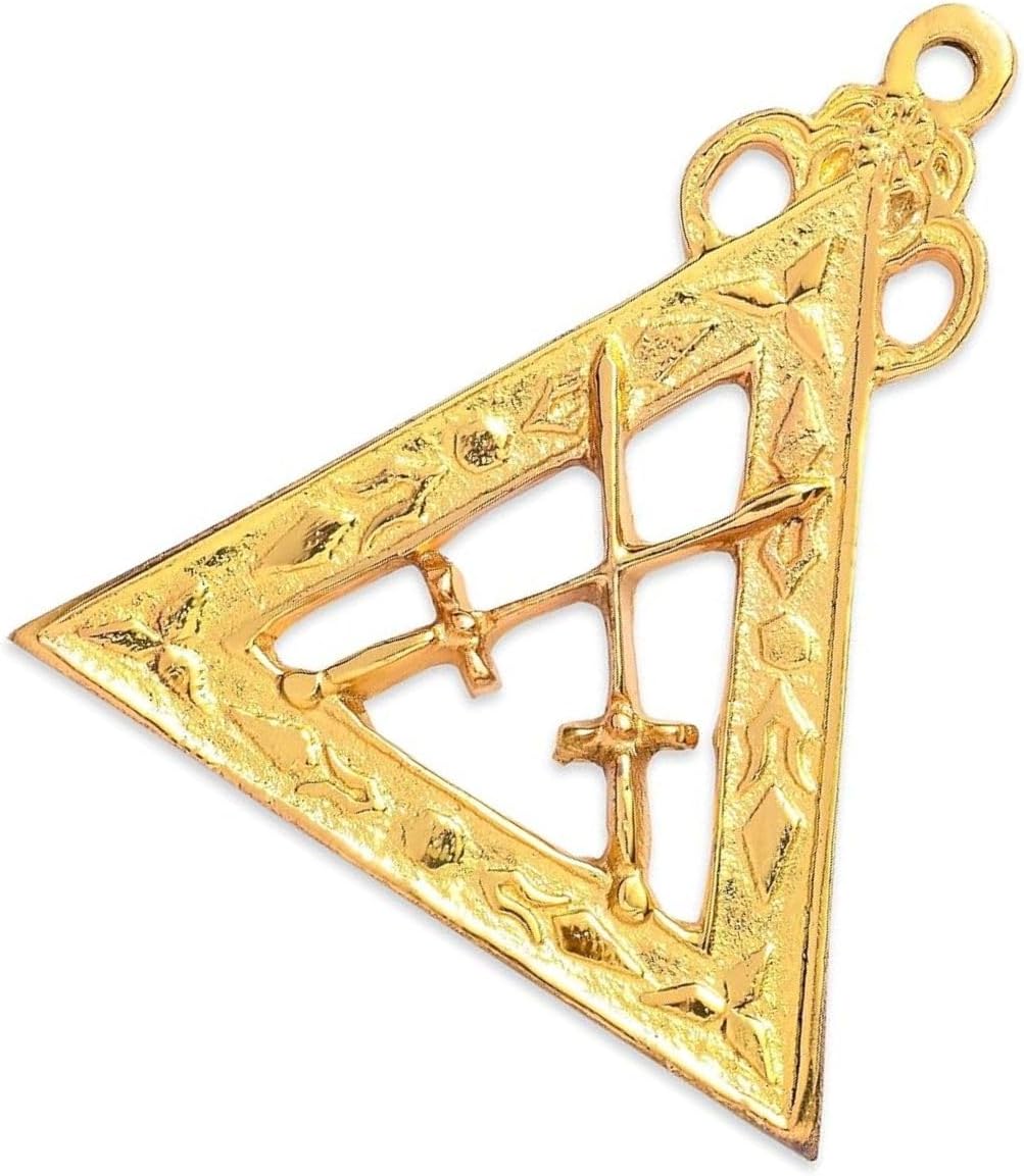 Bricks Masons Sentinel Royal Arch Chapter Officer Collar Jewel - Gold Metal