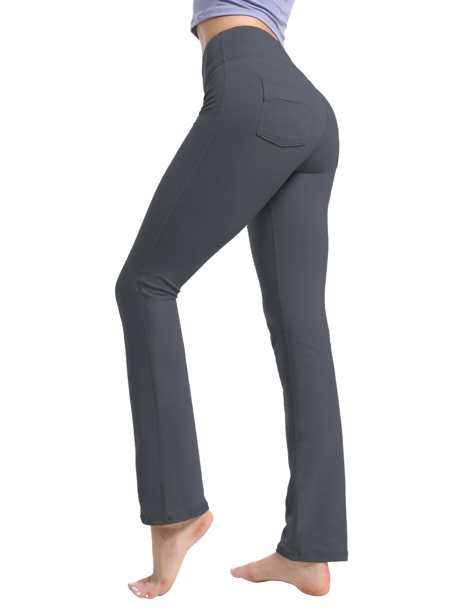 BUBBLELIME 29"/31"/33"/35"/37" Women's High Waist Straight Leg Yoga Pants Tummy Control Workout Pants with Pockets