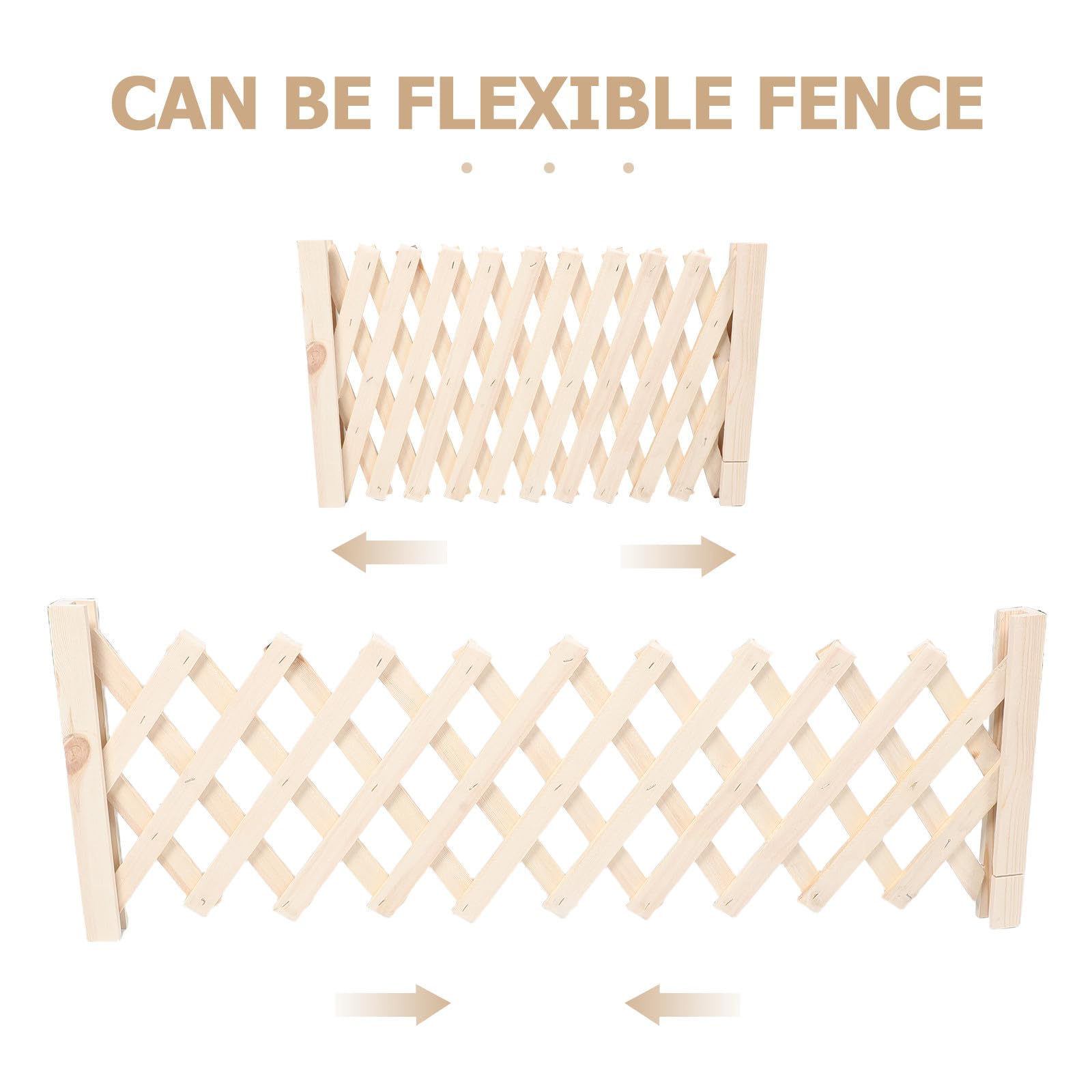USHOBE Einziehbarer Hundezaun mit Verstellbarem Design und Freistehendem Katzenschutz für Garten und Terrasse Werkzeuglose Montage und Stilvolle Natürliche Optik