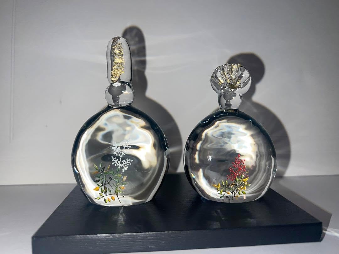 「南天のおひな様」 ガラスのお雛様 雛人形 節句人形 手作り ひな人形 ひな祭り 楽天市場】「南天のおひな様」 ガラスのお雛様 雛人形 節句人形 手作り