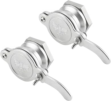 2 Pcs Honey Gate Valve Stainless Steel Honey Extractor Tap Honey Bottling Equipment Tool Honey Bucket Accessories, Easy to Use