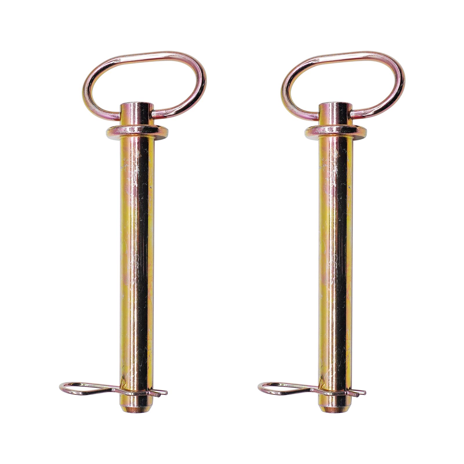 Tractor Towing Hitch Pin 3/4" X 6-1/4" Useable Length,Swivel Handle Hitch Pin with Clip Pin,Universal Farm Implement Pin Compatible with John Deere,