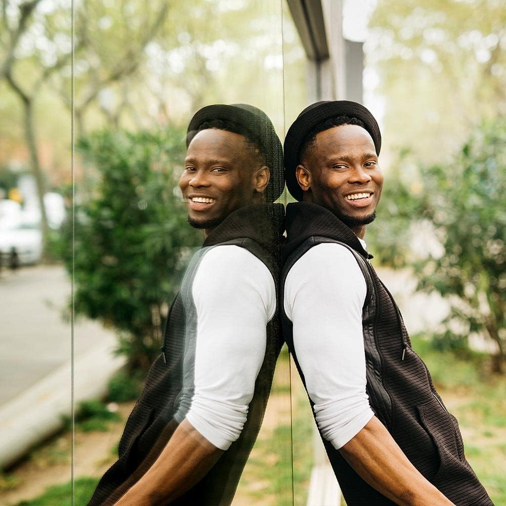 BDF S03 Window Film Highly Reflective Mirror Daytime Privacy and Sun Control Silver (Extremely Dark) - 24in X 24ft