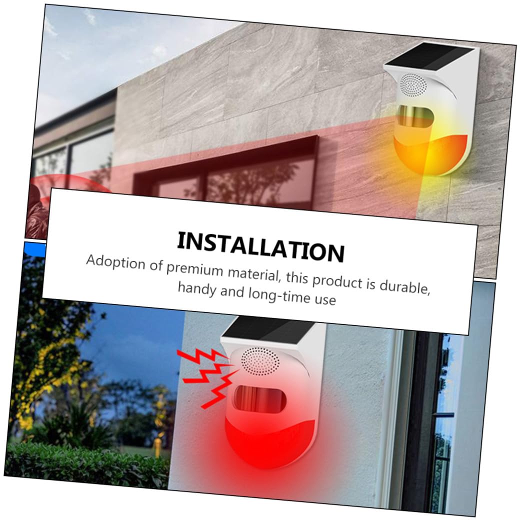 Lurrose Alarma Infrarroja Exterior Detector Infrarrojo para Seguridad Hogar Puerta Ventana Sensor Infrarrojo para Exteriores Dispositivo De Seguridad