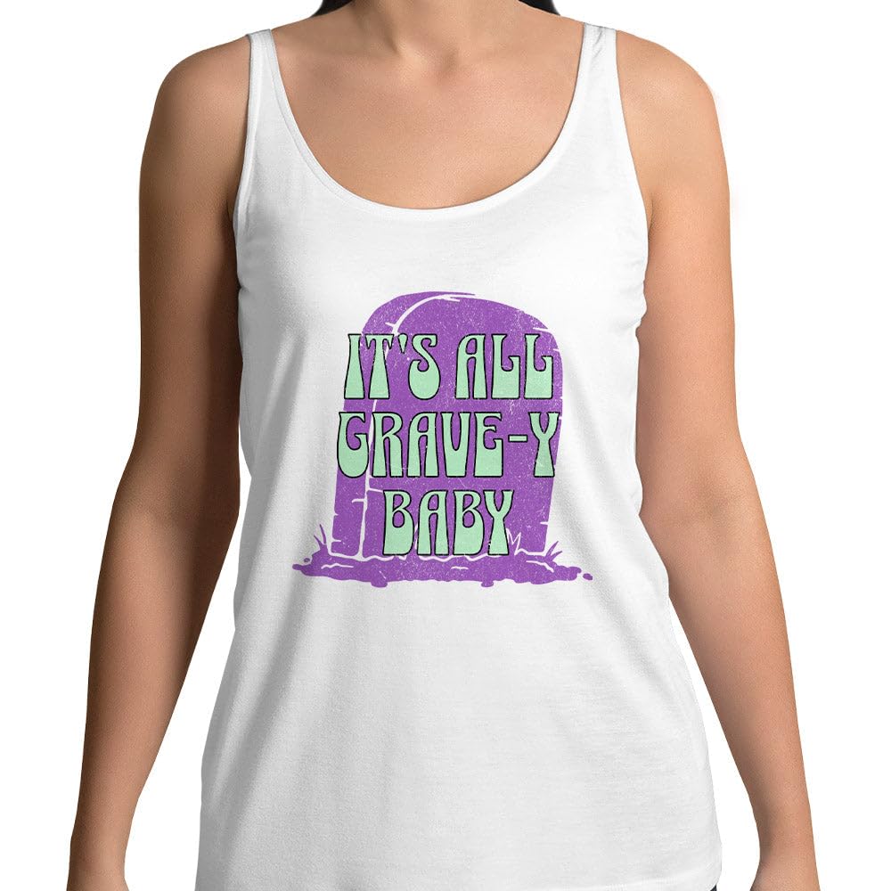 All Grave-y Tank Top Unisex 2X-Large White