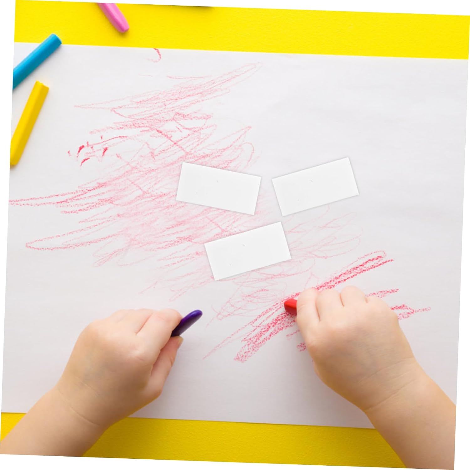 20pcs Soft Rectangular White Erasers for Drawing and Sketching PVC Art Supplies for Students and Artists Efficient Pencil Mark Removal School and Office Use