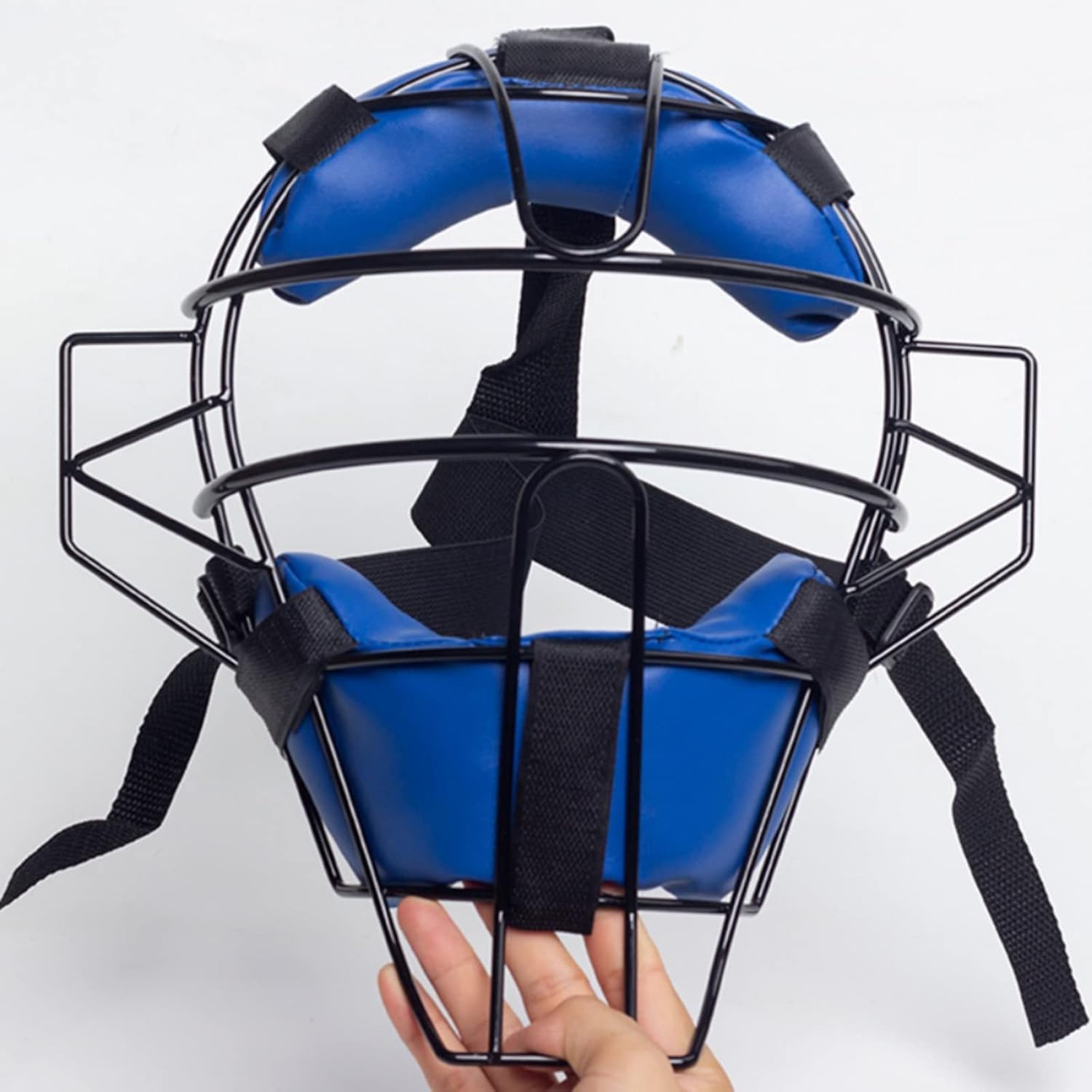 Baseball Softball Catcher Masks Protective Gear, Softball Defensive Fielder Face Mask, Wide Field Vision Soft Durable Safety Fielder Head Guard Softball Batting Helmet for Kids Youth Adults