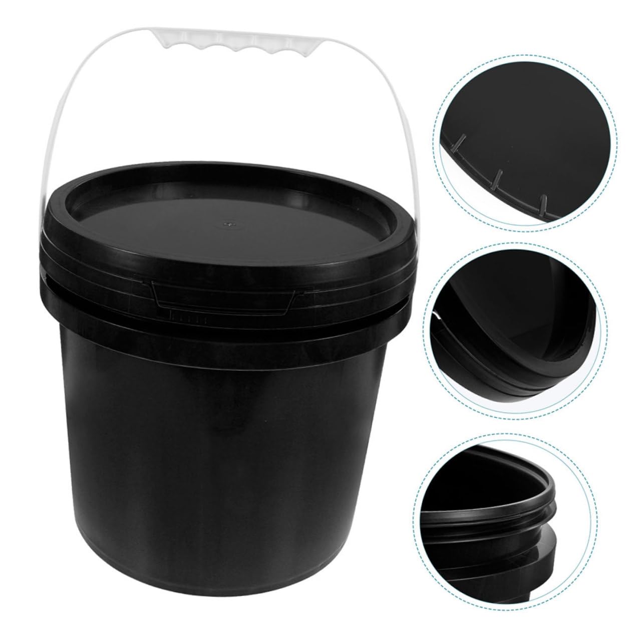 Mipcase Cubeta de Pintura de Plástico Asa de Almacenamiento Pintura y Aceite Uso Profesional y DIY