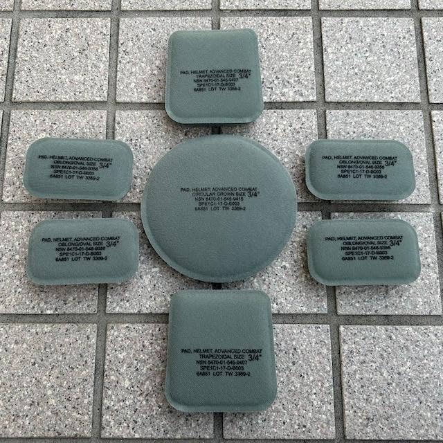 その他 kame 米軍 ミリタリー ヘルメット インナーパッド 美品