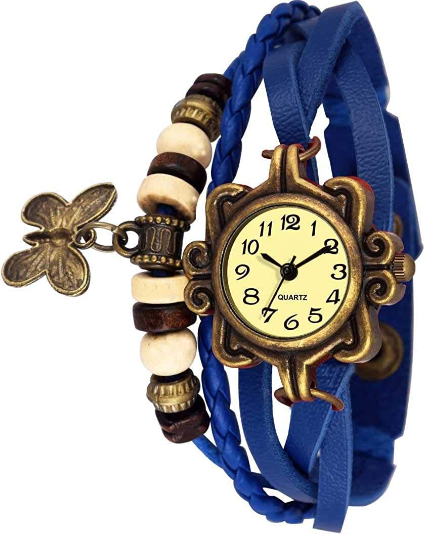 niyati Nx Analogue Off-White Dial Vintage Bracelet Womens & Girls Watch(Blue Strap Off White Dial) (B08L559HCJ) Amazon Price History, Amazon Price Tracker