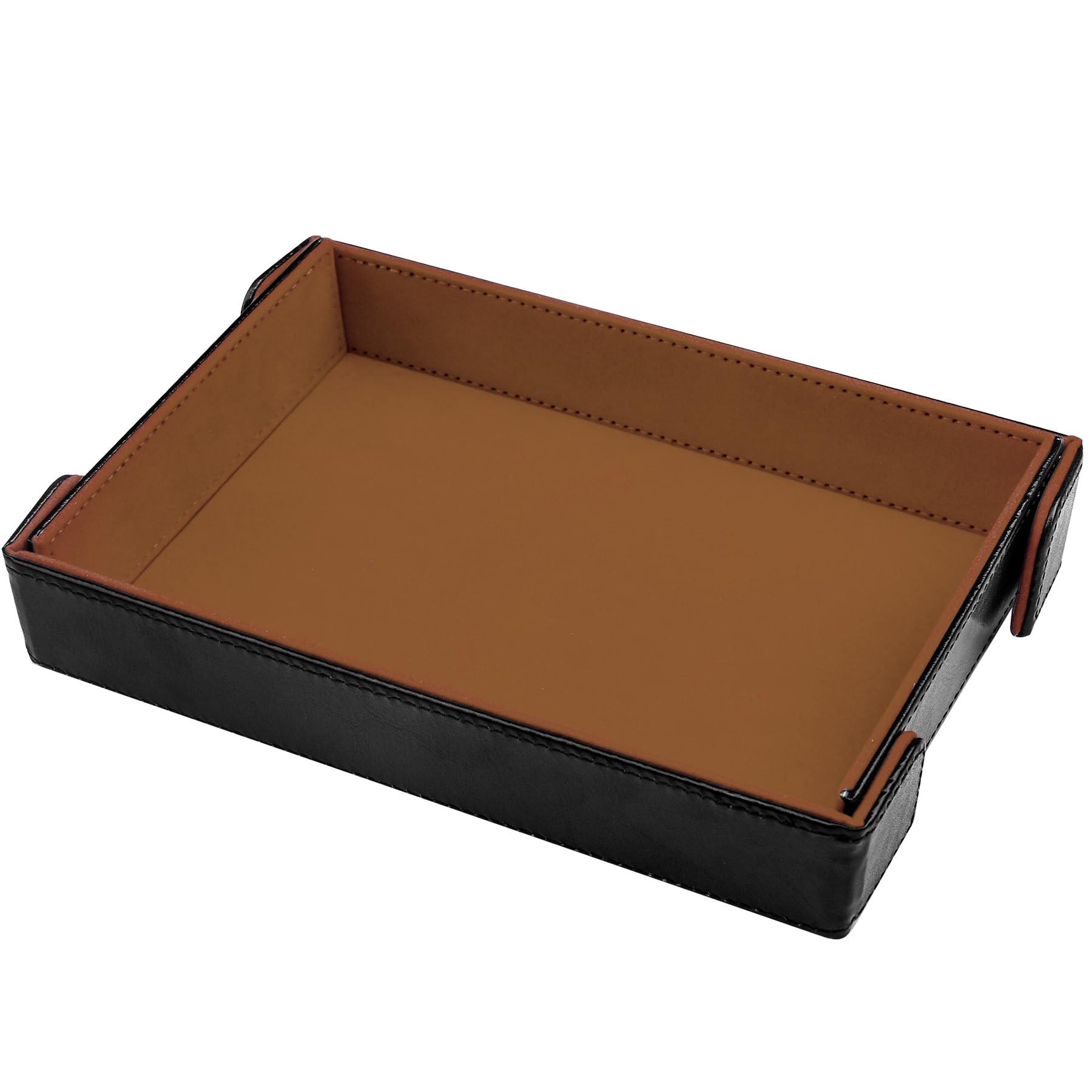 SIQUK Tablero de Dados Magnético Bandeja de Dados Rectangular Tablero de Dados Plegable Dice Tray para DND RPG, Camello