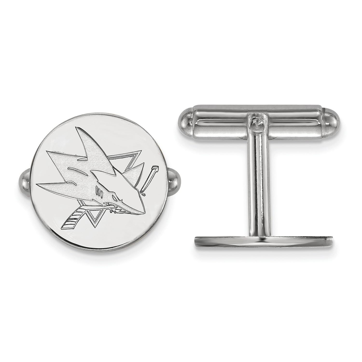 San Jose Sharks Cufflinks (Sterling Silver)