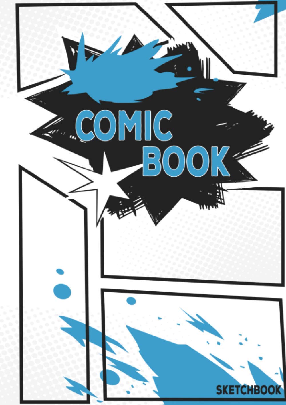 Comic Book Sketchbook: Blank Manga Creator I Anime, Manga, Comic I Draw Your Own Story I 50 Blank Pages With Templates For Drawing I DIN A4 I 8.27x11.69 I For Anime Lovers