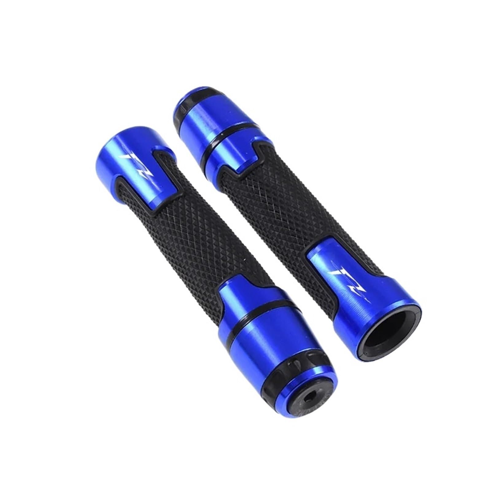 Manubri Contrappesi Per Moto Adatto Per FZ 7/8"22 MM Impugnature Estremità Manubrio Tappi Barra(Blu)