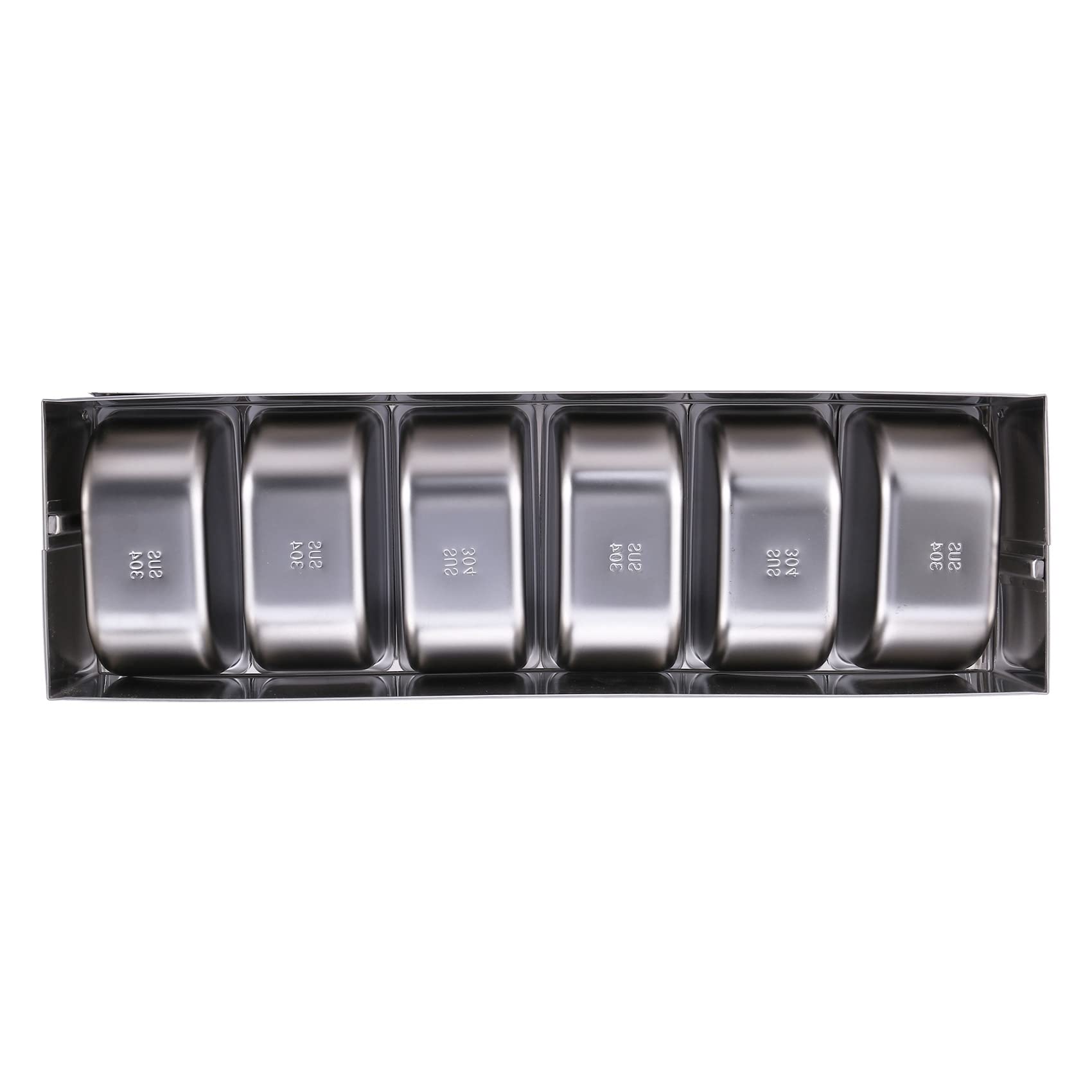 2X Rostfreier Stahl Gewürz Box Restaurant Chef Gewürz Box mit Deckel Aufbewahrung Box Haushalt Gewürz Behälter