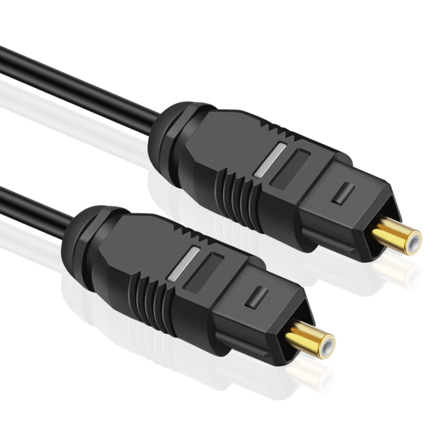 eWINNER Digital Optical Audio Cable 3 Feet S/PDIF Fiber Optic Cable Toslink TV Optical Cable for Soundbar Home Theater Speaker Wire TV/for PS4 Xbox 360 PS3 Xbox Male to Male Connectors Cord