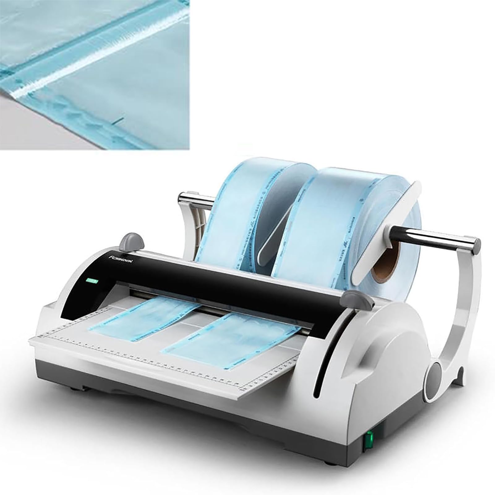 Macchina Termosaldatrice per Imballaggio Medicale, Macchina sigillatrice per Sacchetti dentali 100W, Calibrazione Automatica della Temperatura, per cliniche e ospedali