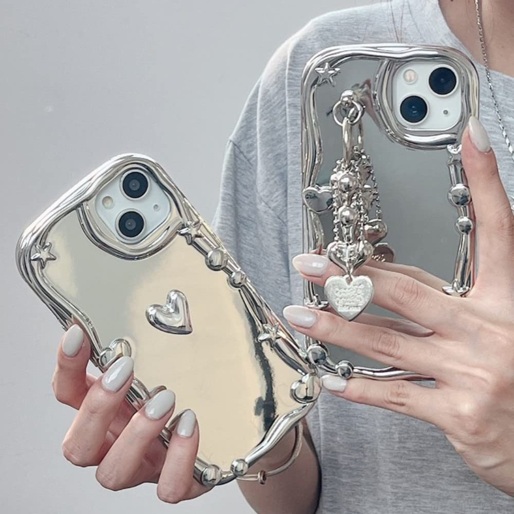 Amazon.co.jp: スターシルバーメッキハートチェーンストラップ