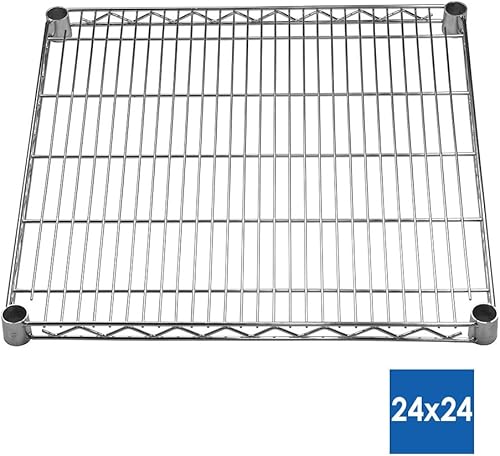 Miniatura 2 de Shelving Inc. Estantería de alambre cromado de 24 pulgadas de profundidad x 24 pulgadas de ancho x 84 pulgadas de alto con estantes de 5 niveles,