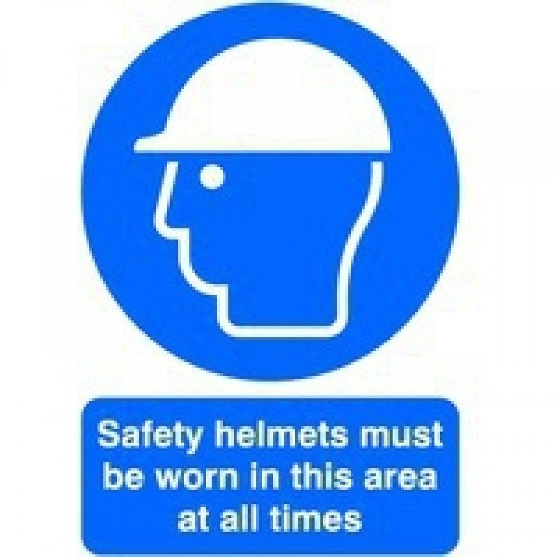 SIGNS & LABELS MA04650R Safety Sign, Helmets Must be Worn, A4 PVC