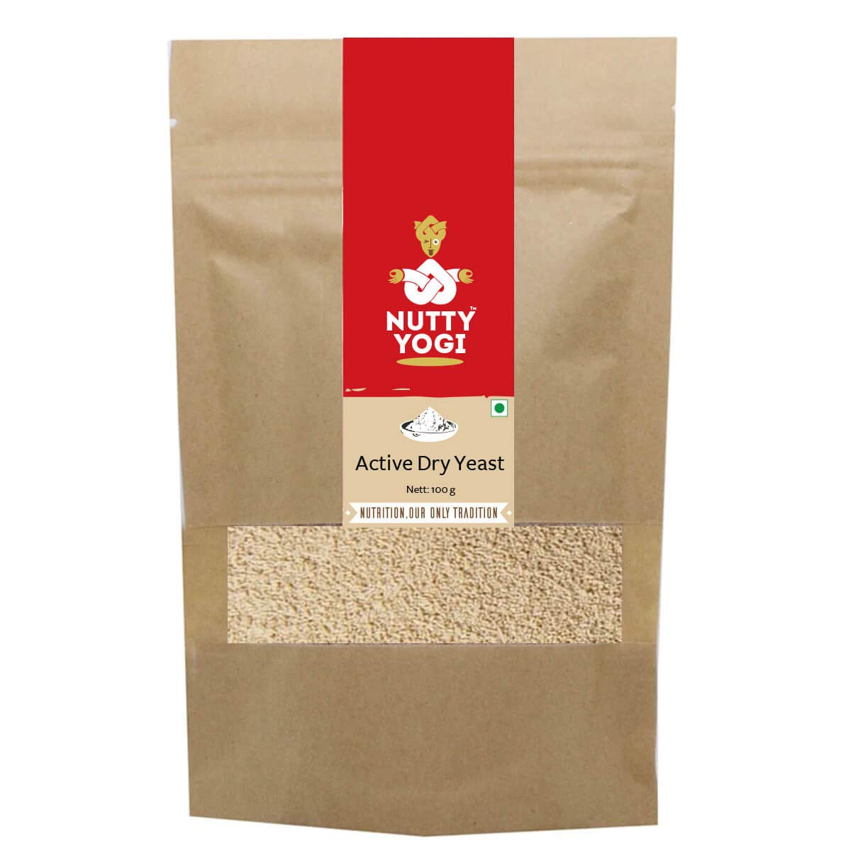 Nutty Yogi Active Dry Yeast, 100Gm (Pack of 1)
