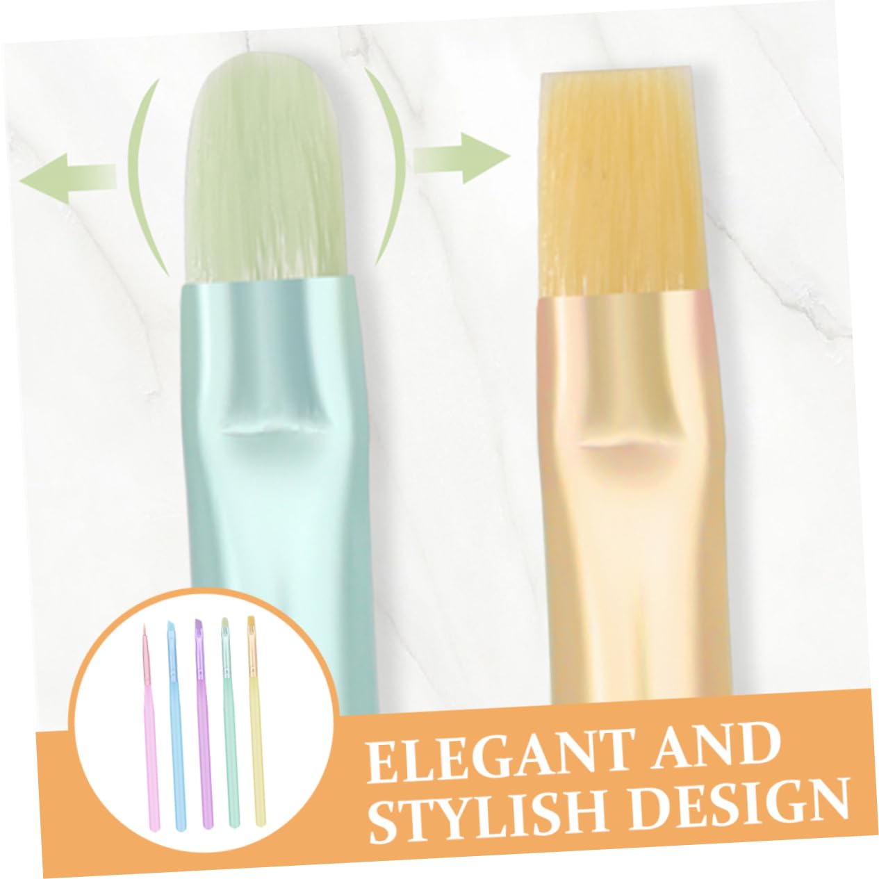 Healvian 25pezzi Pennelli Per Nail Art Professionali Strumenti Per Manicure e Decorazione Unghie Gel Facili Da Usare e Duraturi Perfetti Per Uso Domestico e Salone