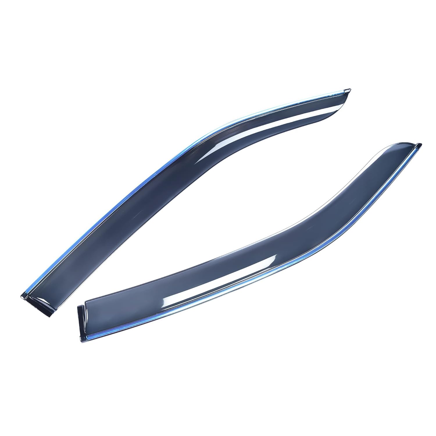 SIPL Car Door Visor Wind Deflector Door Rain Guard with Chrome Liner