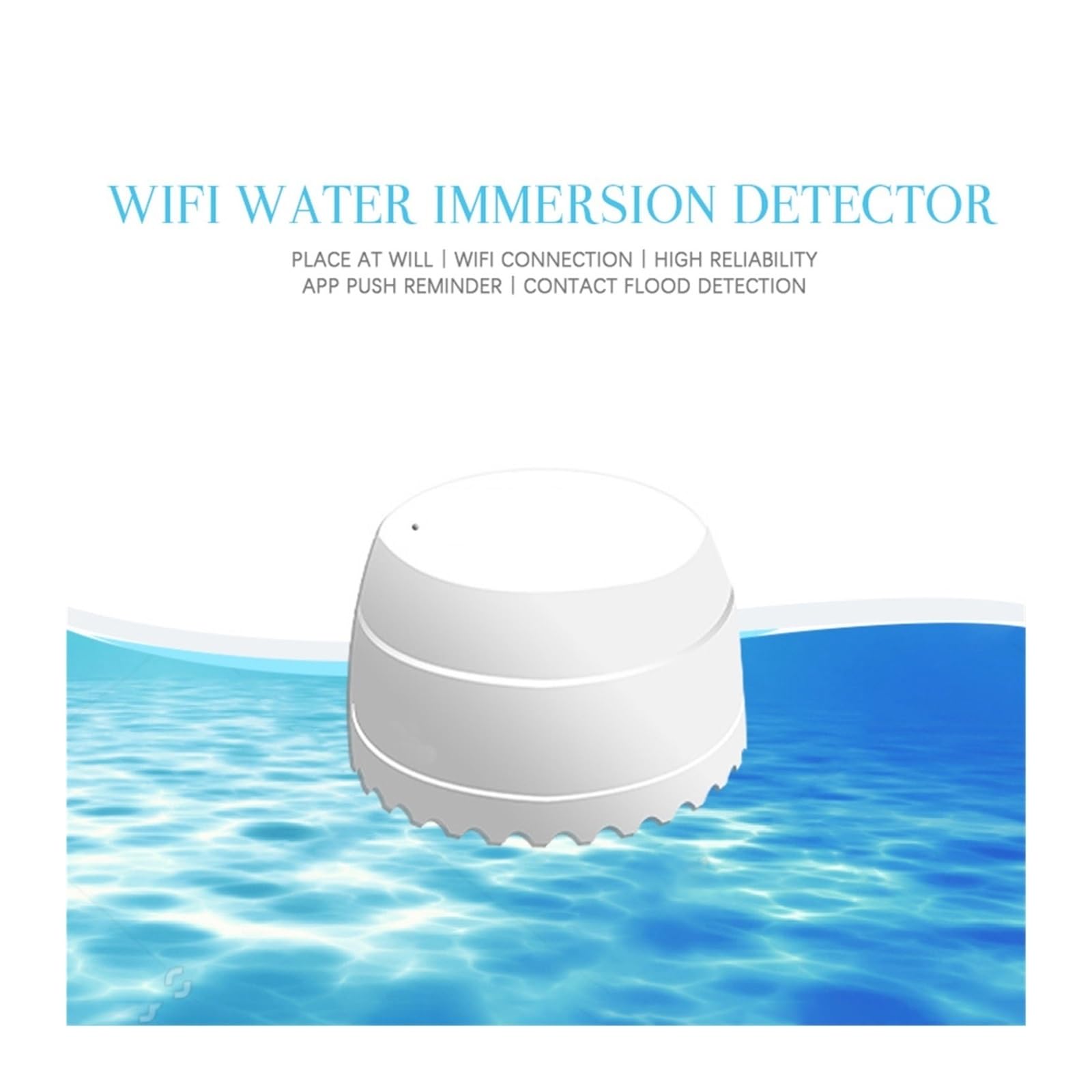 Detector de Fugas Agua, Sensor inundación, monitoreo Remoto, Tanque, conexión Llena, Alarma(5PCS)