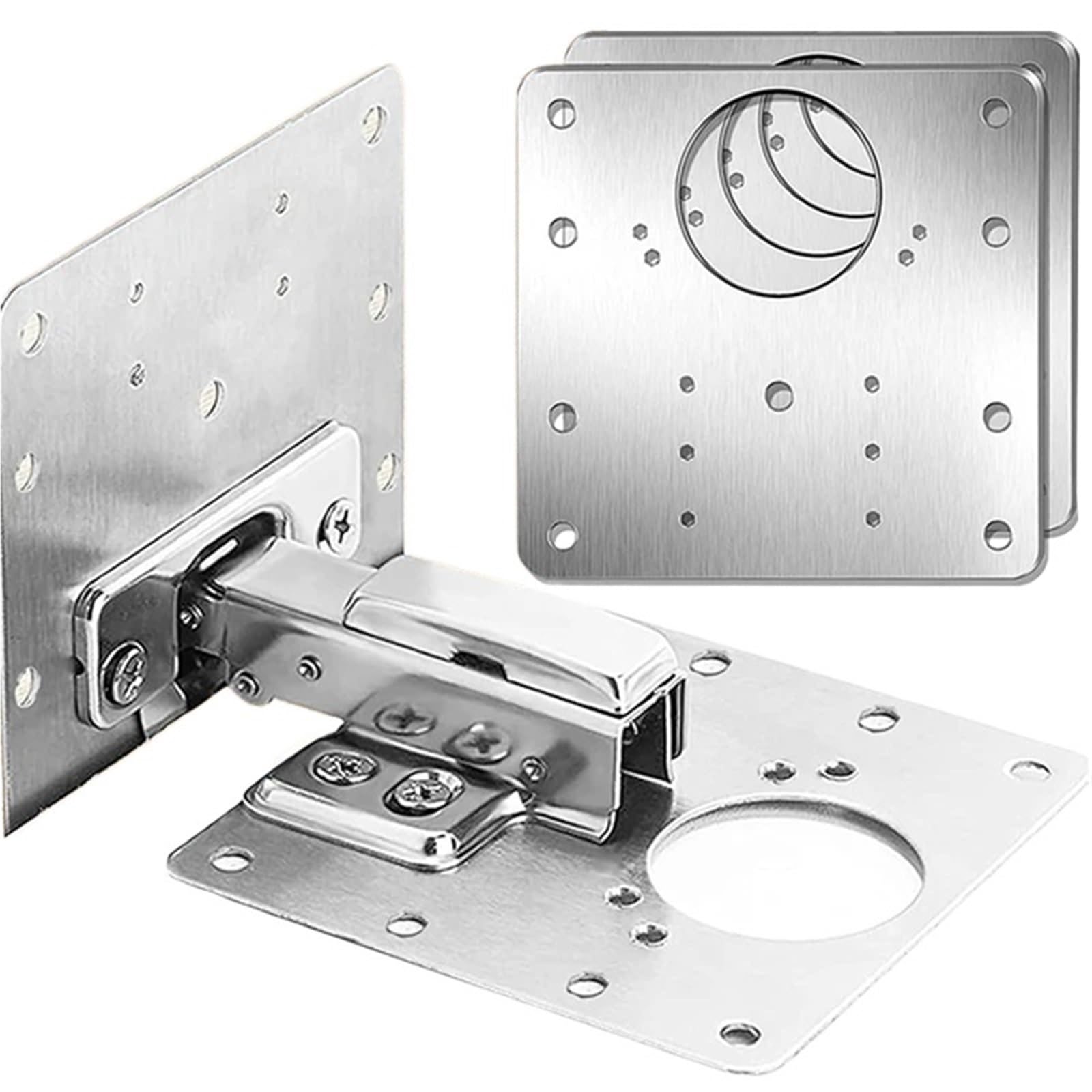 2/4/8/16Pcs Cabinet Hinge with Screws Door Hinge(16pcs (8set))