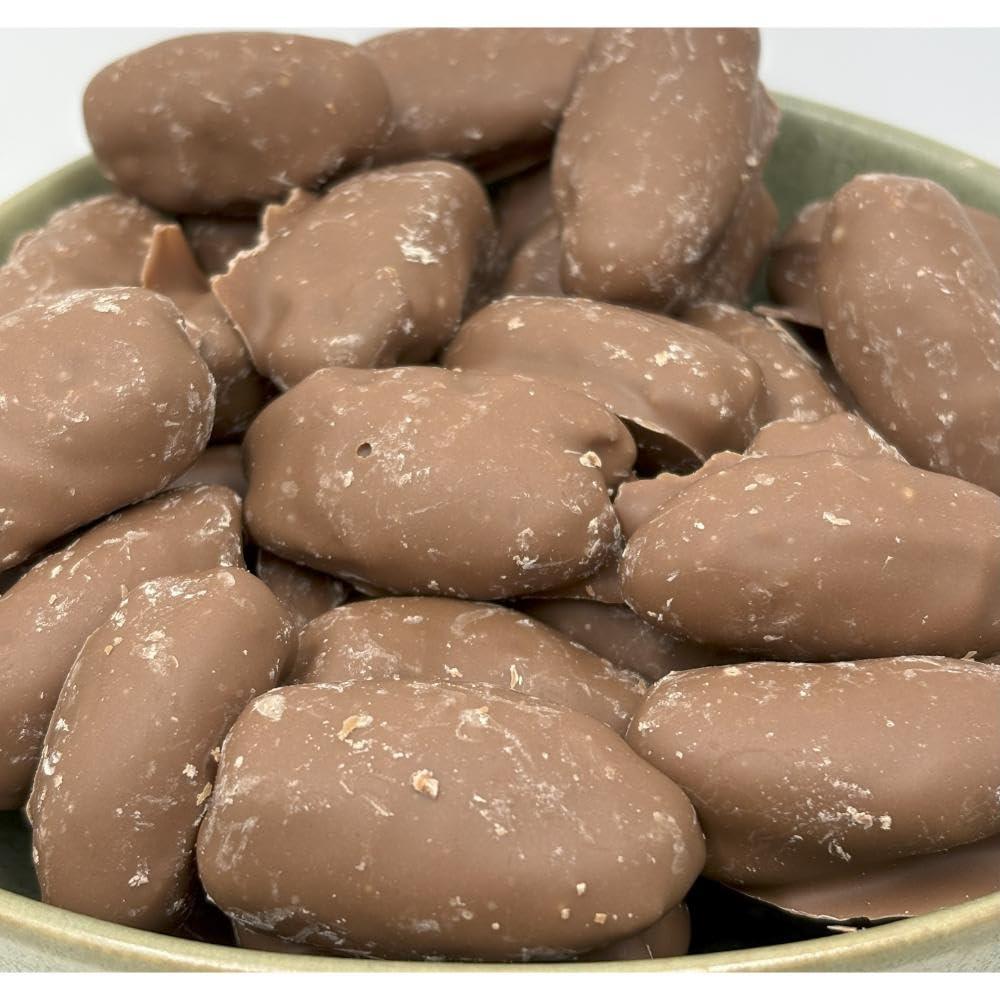 NULTHY 500g - Dátiles Bañados en Chocolate con Leche, Snack Dulce Gourmet, Fruta Real, Ideal para Postre y Regalo, Sabor Suave