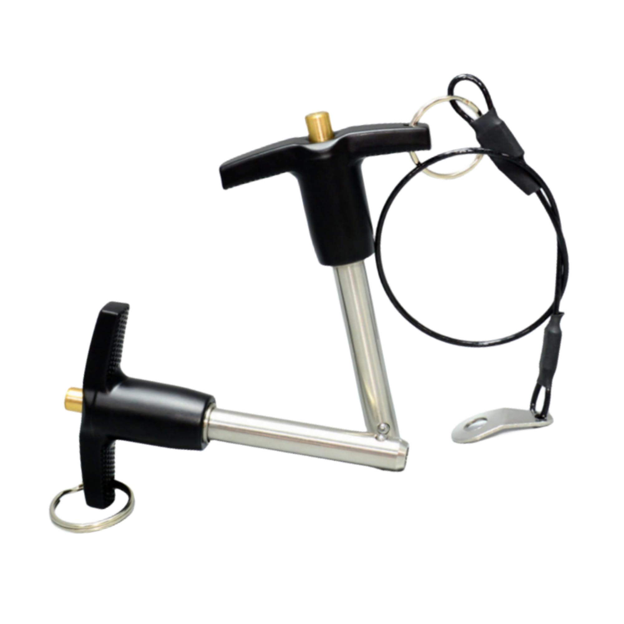 Uxcell 2Pcs T Handle Lock Pins, 10mm X 80mm Usage Length Stainless Steel Push-Button Quick Release Pin - View #9