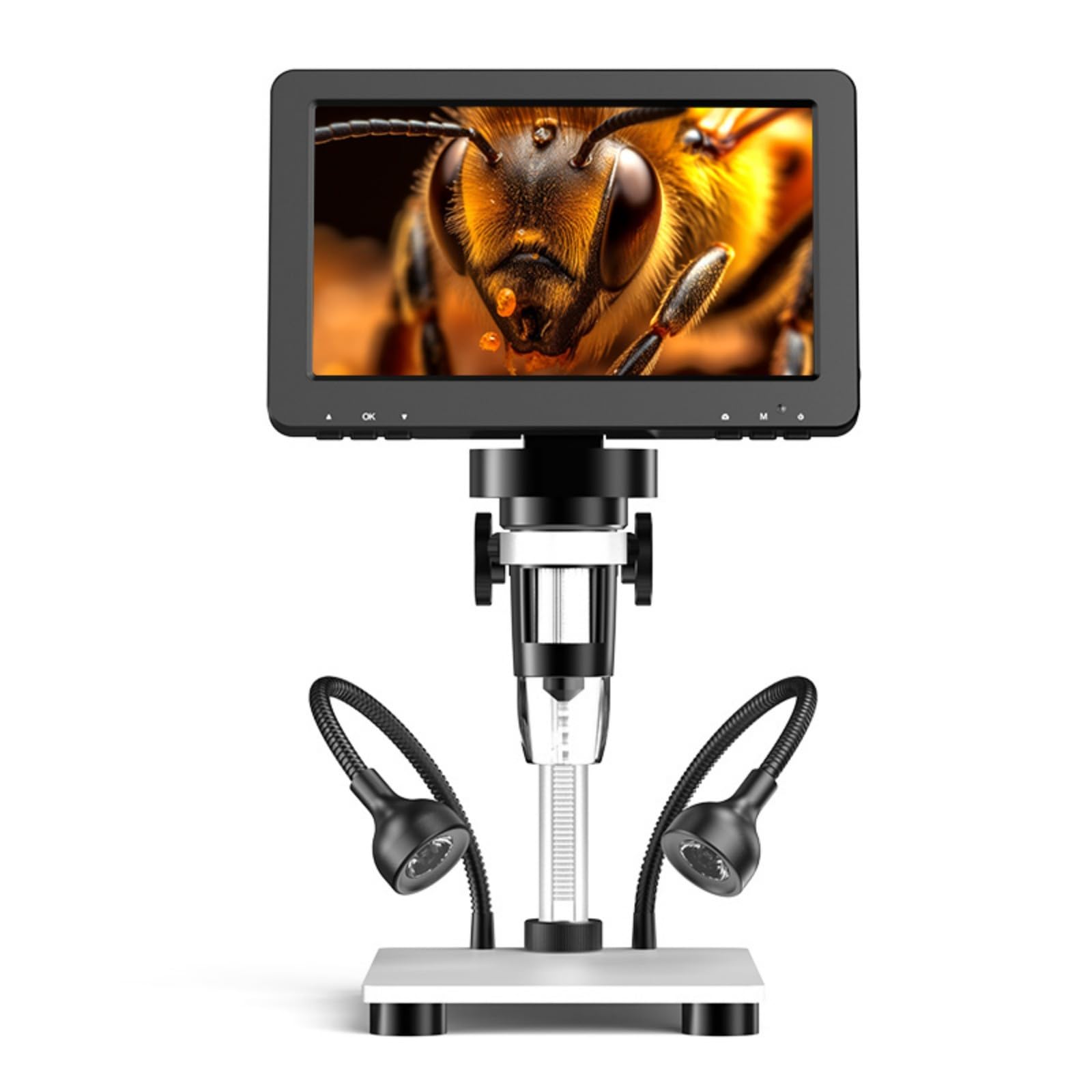 Microscopio ad alta chiarezza da 7 pollici con ingrandimento 1200X e connettività per immagini e condivisioni video senza soluzione di continuità microscopio LCD